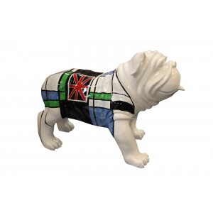 Statue chien Debout avec Ballon Rugby Motifs Cartoon H32 cm - CARTOON