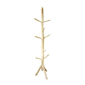 Portemanteau branches en bois brut sur pieds - design scandinave, bohème chic, bord de mer, exotique - ATAL