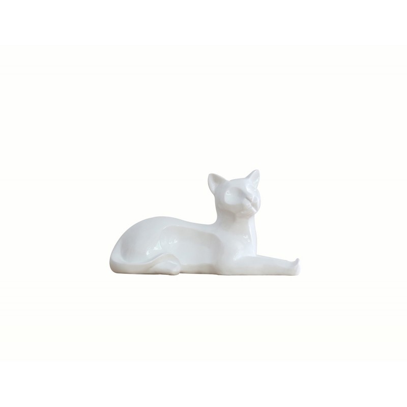 Sculpture Chat Blanc Cat