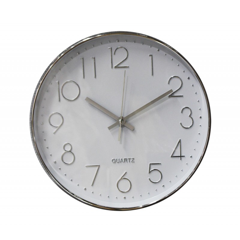 premier Verslaggever Opblazen Horloge 30 cm blanc - CLOCK