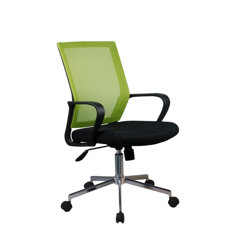 Chaise de bureau sans accoudoirs tissu vert sur CDC Design
