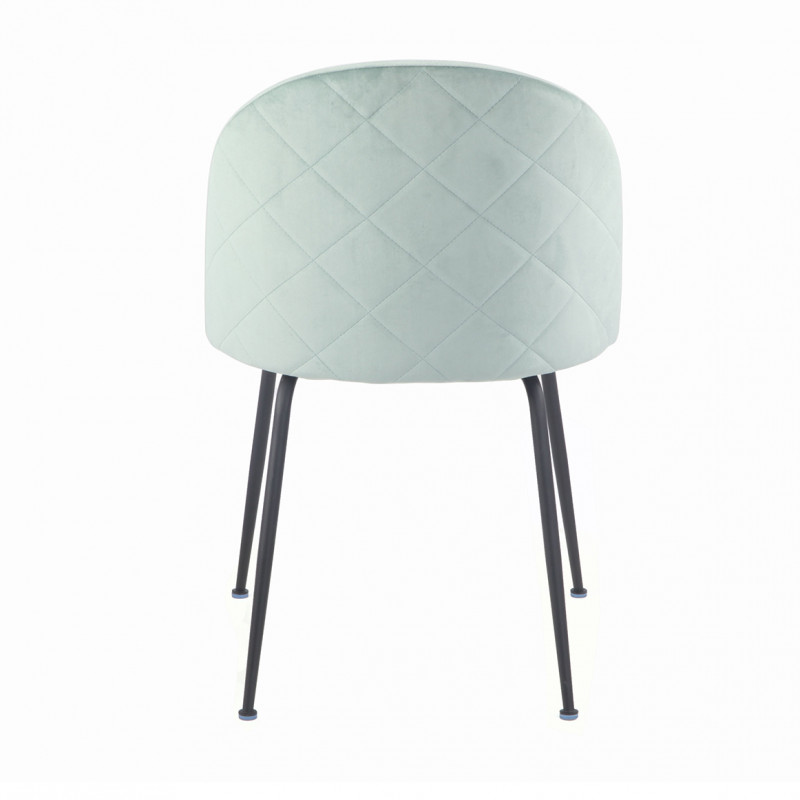 Lot de 2 Chaises velours vert - FARA