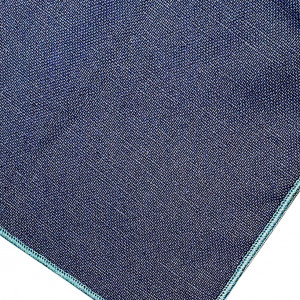 Lot de 6 sets de table, lin et coton bleu 36 x 48 cm - CONSTELLA 9406