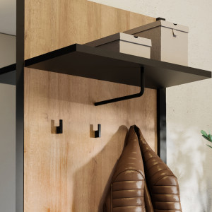 Petit meuble de rangement pour entrée en bois ZENIO, tendance actuelle