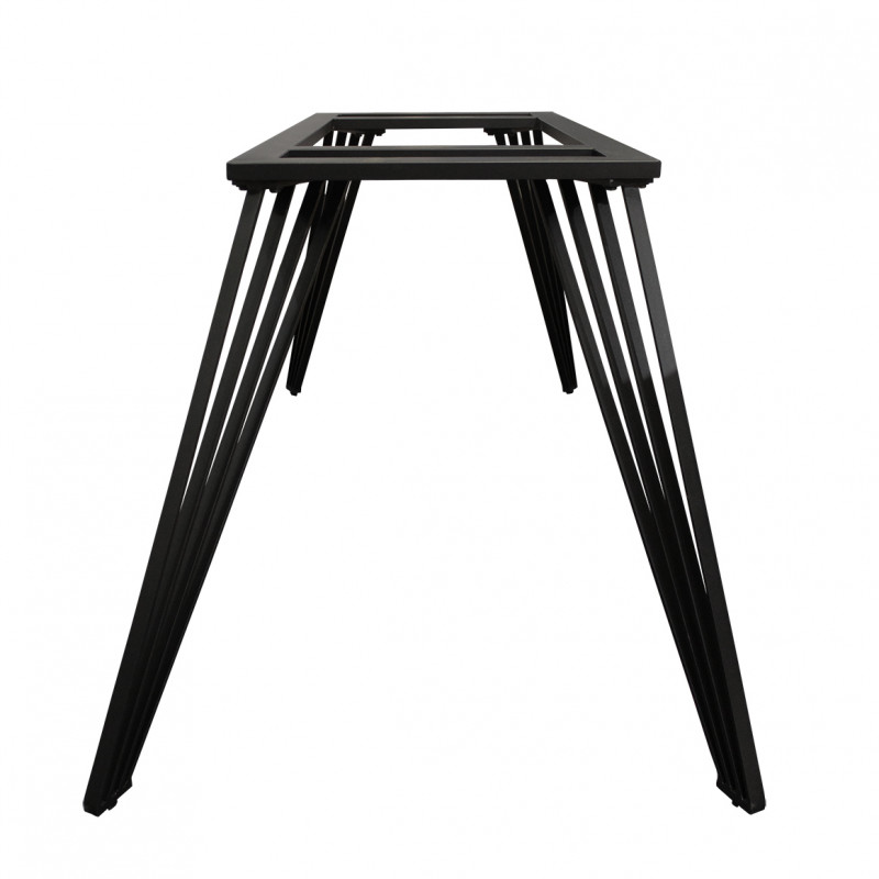 Table extensible 160/240 cm céramique gris vieilli pieds filaires - MAINE 01