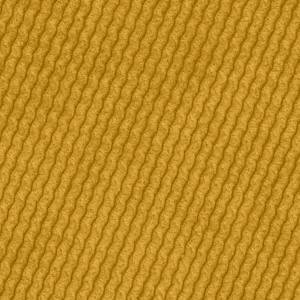 Canapé convertible angle droit en tissu côtelé jaune - WINNIE