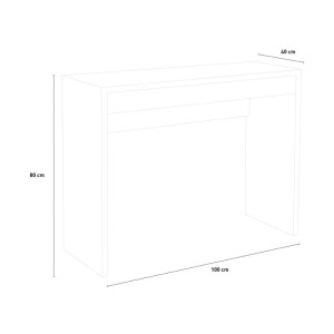 Console bureau avec tiroir 100 cm - ZAC