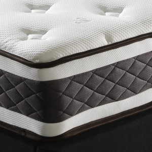 Matelas avec Ressorts Ensachés, Mousse Alambiquée et Traitement Anti Acarien et Bactérien 90 x 200 cm - DOUX RÊVES