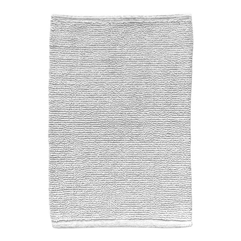 Tapis de Salle de Bain Rectangulaire 40 x 60 cm en Coton Blanc - PEPPO