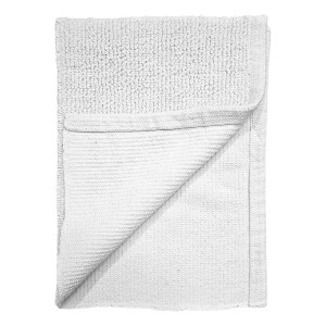 Tapis de Salle de Bain Rectangulaire 40 x 60 cm en Coton Blanc - PEPPO