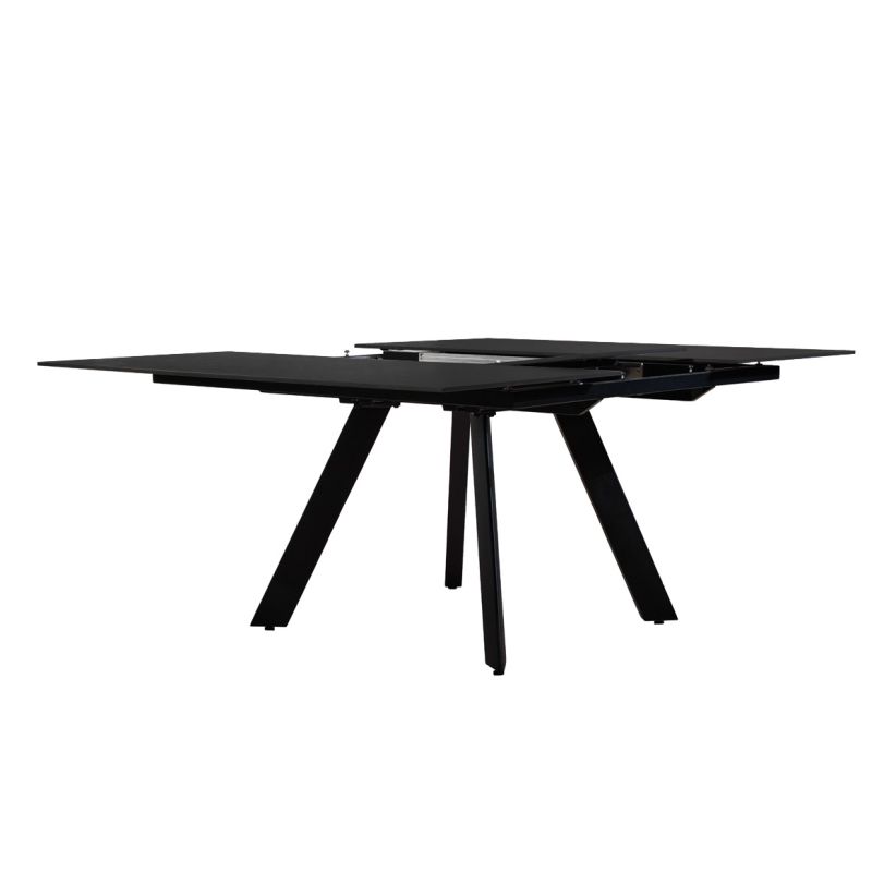 Table carré extensible 140 à 190 cm céramique gris anthracite - RYUK