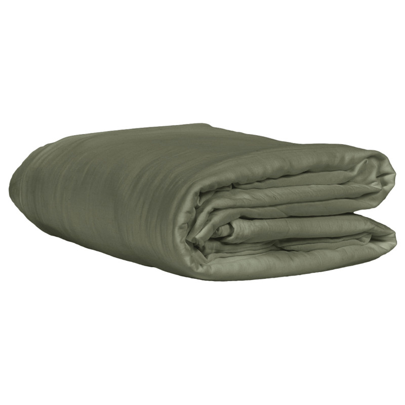 Housse de couette gaze de coton double 140 x 200 cm vert - PEPA 1