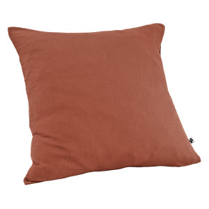 Parure de Lit 2 Taies 60x60 cm et Housse de Couette 240x260 cm en Double Gaze de Coton Terracotta - PEPA 4