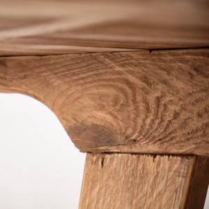 Table de Bar D.89 cm en Bois Massif Pin Recyclé - Style Naturel et Montagnard - CHALET