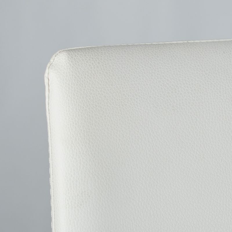 Lot de 4 chaises blanches en PU - LUFY