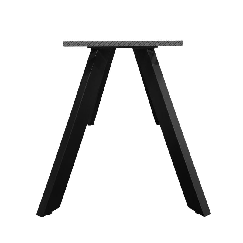 Table extensible 180/260 cm céramique noir marbré pieds inclinés - INDIANA 08