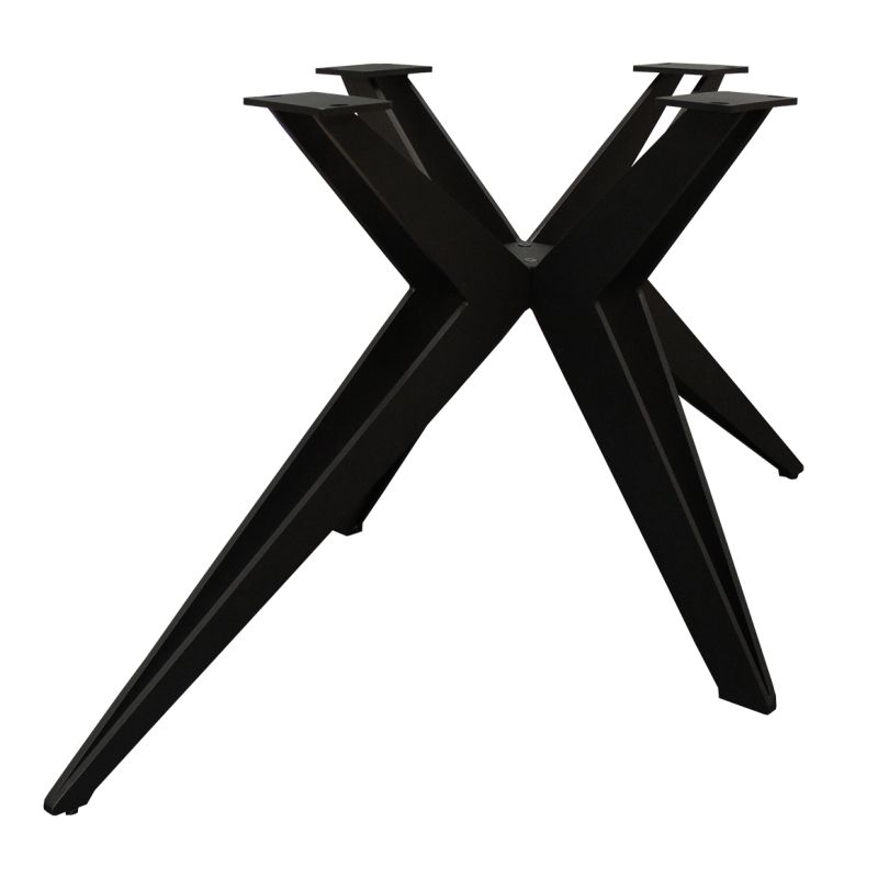 Table extensible 180/260 cm céramique gris marbré pied étoile - ARIZONA 06