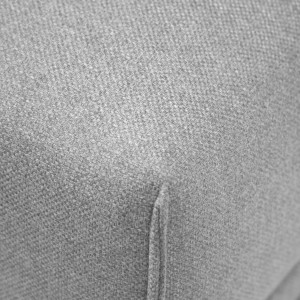Chauffeuse pour canapé composable modulable en tissu gris clair dossier avance recule - GINA