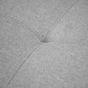 Chauffeuse pour canapé modulable en tissu gris dossier réglable - GINA