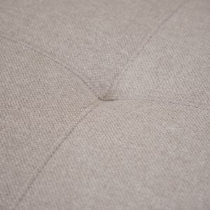 Chauffeuse pour canapé modulable en tissu beige dossier réglable - GINA