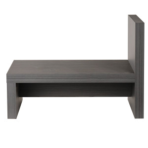 Table de chevet de nuit asymétrique décor bois de chêne cendré minimaliste - BRONX 6669