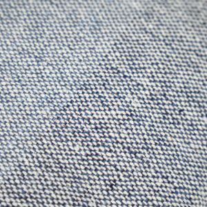 Lot de 2 coussins carrés 40 x 40 cm en coton brodé dégradé de bleu et écru - ABYSS