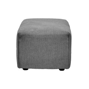 Pouf pour Canapé Composable et Modulable en Tissu Gris Anthracite - MODULO