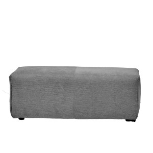 Pouf pour Canapé Composable et Modulable en Tissu Gris Anthracite - MODULO