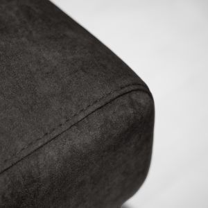 Canapé d'Angle Gauche Convertible coffre pouf et appuis-tête réglables microfibre gris – MERRIN