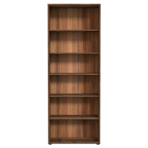 Bibliothèque / Étagère H. 198 x L. 74 cm Décor Bois Vintage avec 5 Étagères et 4 à Hauteur Réglable - MARIA