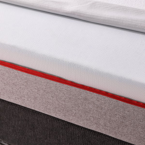 Matelas à mémoire de forme multi-couches 160 x 200 cm avec surmatelas mousse gel et tissu thermorégulateur – AURORE