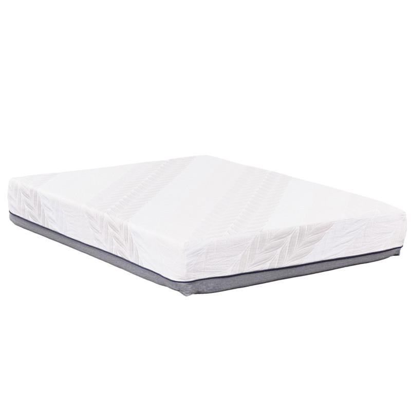 Matelas à mémoire de forme 180 x 200 cm multi-couches avec surmatelas mousse charbon de bambou et tissu tricoté – MILLY