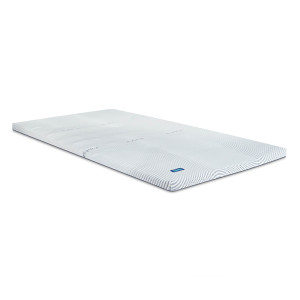 Surmatelas 140 x 190 cm confort 5 zones mousse mémoire de forme et gel rafraîchissant OXYGEL™ et fibres SEAQUAL™ – NANA