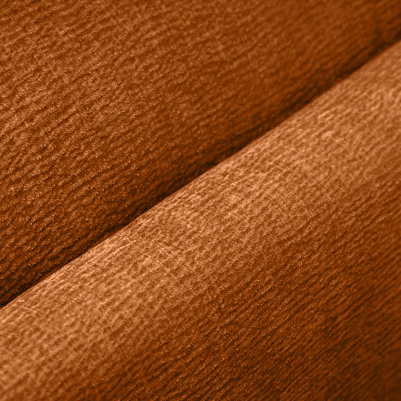 Angle pour Canapé Composable et Modulable en Tissu Doux Orange Capitonné avec Passepoil - CHARLES