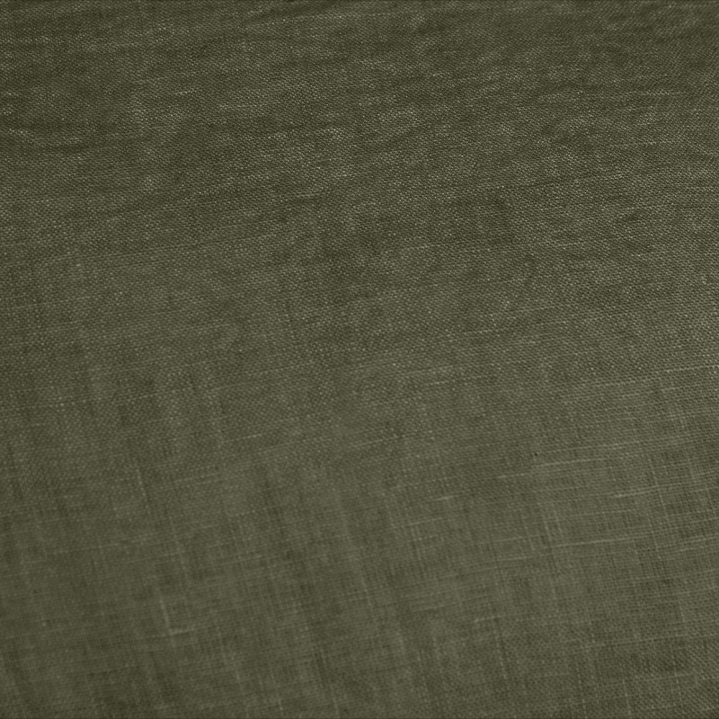 Housse de Couette 220 x 240 cm en Lin Lavé Vert avec Ouverture à Nouettes - Linge de Lit - LUISA