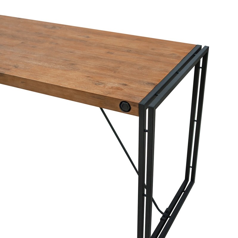 Bureau 140 cm en bois d'acacia et métal - WORKSHOP